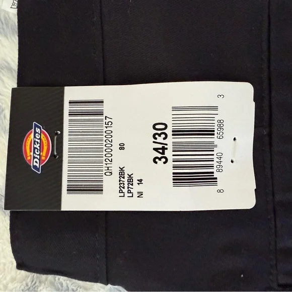 Dickies Men's Black Cargo Pants size 34/30 - Picture 2 of 6